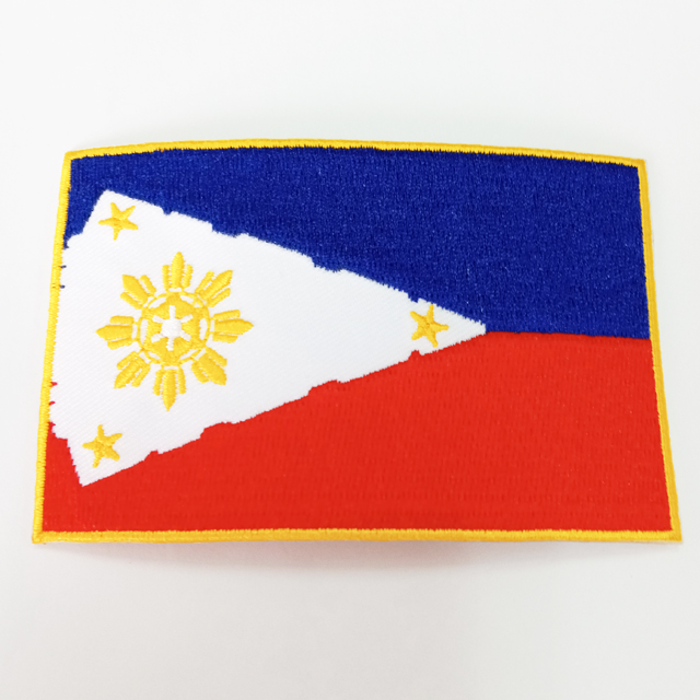 Rectangle embroidery patch QD-EP-0012