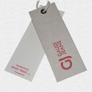 White cardboard hangtag QD-HT-0001