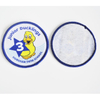 Overlock round woven label QD-WL-0037