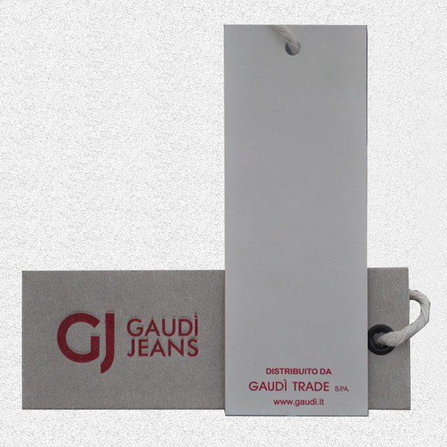 White cardboard hangtag QD-HT-0001