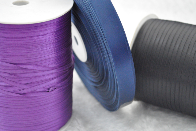 Pure color Printed Satin Ribbons QD-R-0003