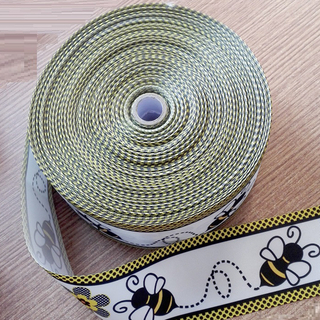Colorful Printed Satin Ribbons QD-R-0002
