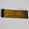 Golden thread woven garment logo label QD-WL-0022