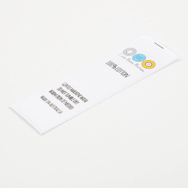 Polyester Satin printing label QD-PL-0001