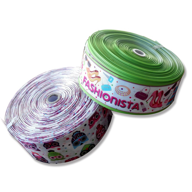 Colorful Printed Satin Ribbons QD-R-0001